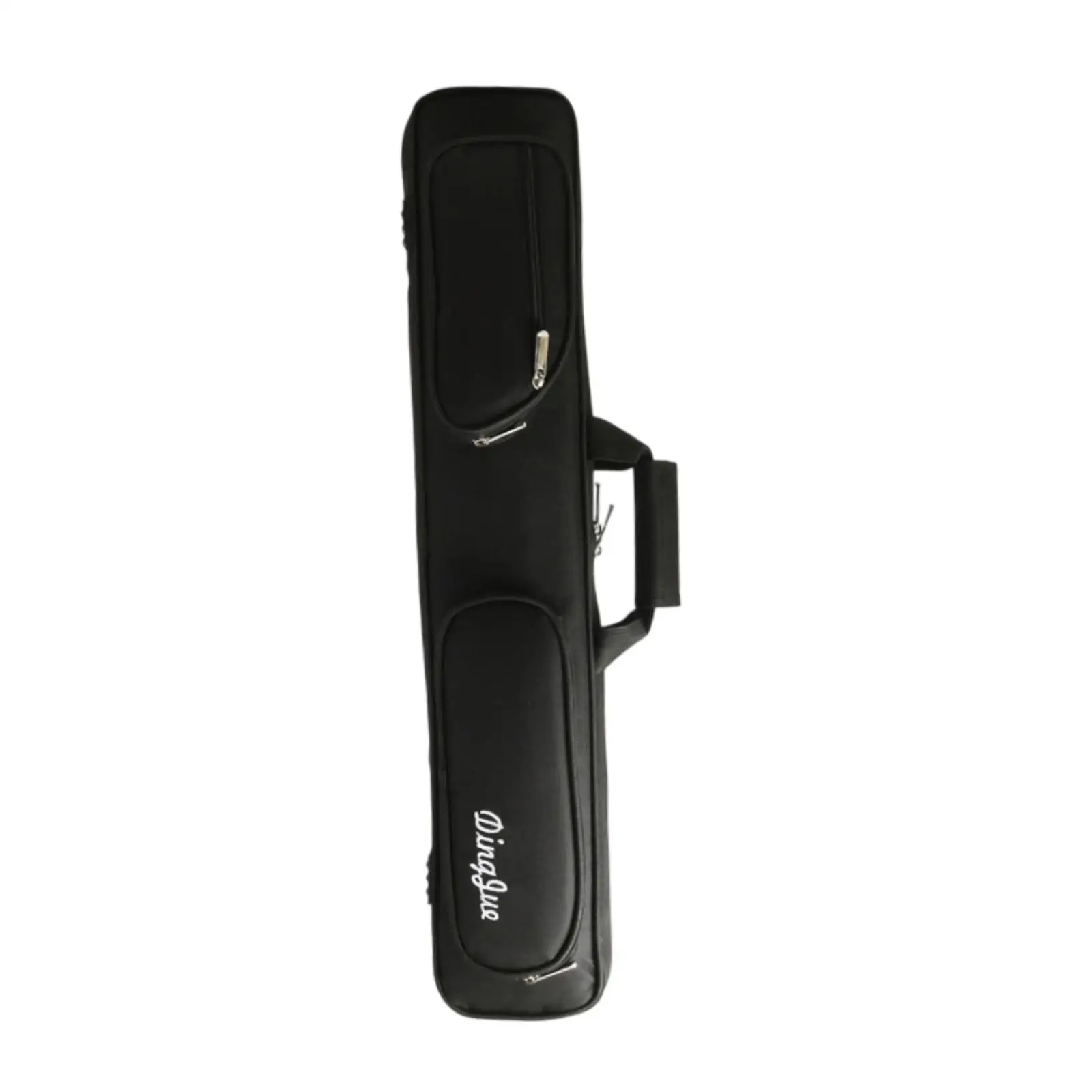 

Pool Cue Case 1/2 Club Bag with Zipper 7 Holes Soft Oxford Cloth Carrier Adjustable Shoulder Strap Protective Pouch Organizer