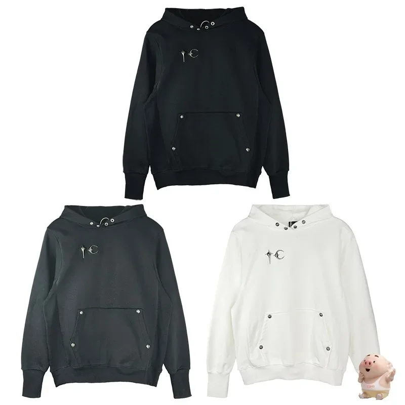 

New Style Thug Club Hoodies Men Women Star Moon Metal Design Street Loose Pullover