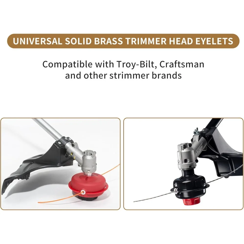 فتحات بديلة من النحاس لرؤوس تشذيب الخيوط العالمية - 5 عبوات متوافقة مع تروي بيلت، حرفي، وغيرها من العلامات التجارية