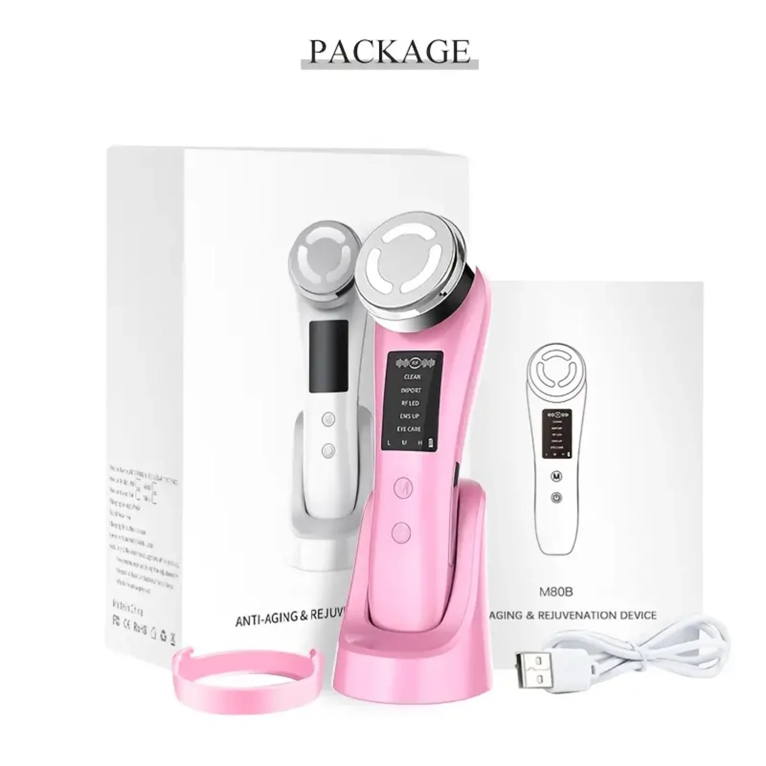 

Hot Cold Facial Massager Ion Export Import Instrument Clean Skin Rejuvenation Massage Beauty Instrument