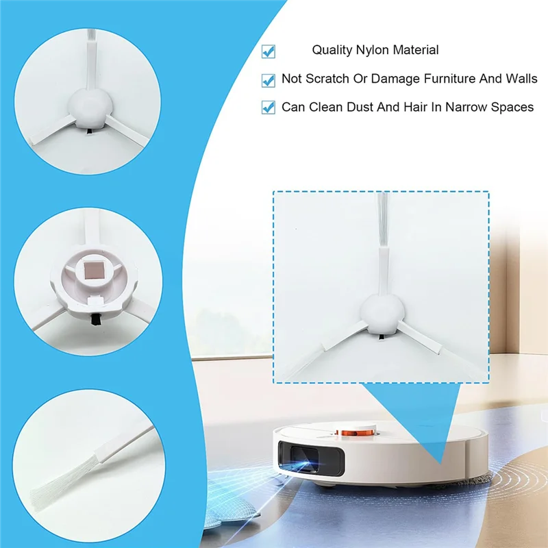 قطعة غيار ملحقات BAAN لـ Xiaomi X20+، X10+، لـ Dreame L10s Pro Gen 2، L10s Ultra، L10 Ultra، مكنسة كهربائية روبوتية