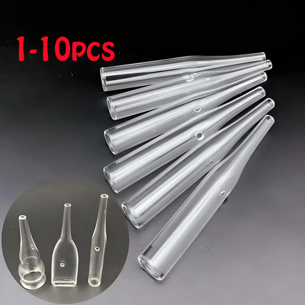 1-10 pezzi tubo per aspirapolvere per punti neri detergente per pori del viso tubo di vetro per rimozione punti neri