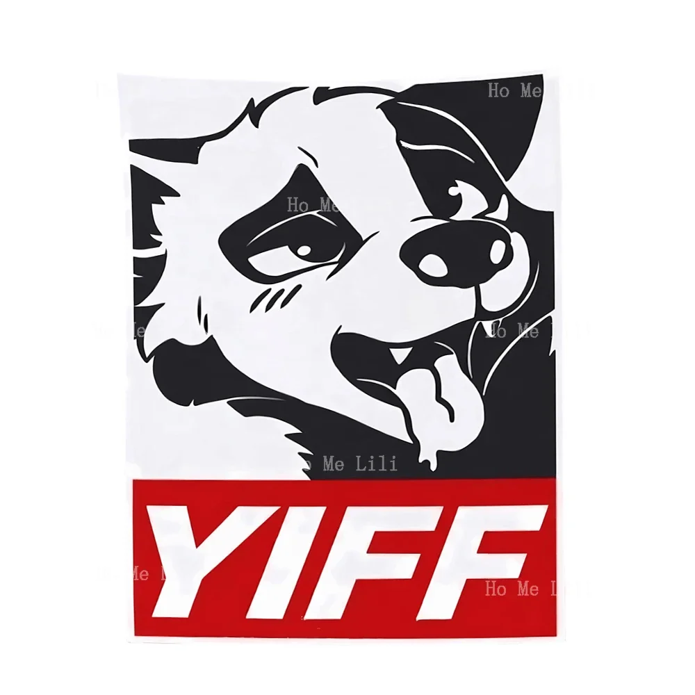 Cute Furry Yiff Dog Pet Tapestry Wall Hanging For Bedroom Livingroom Modern Design Tapestries