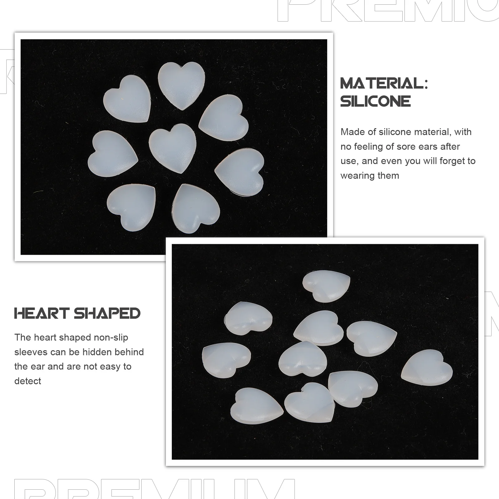 

10Pcs Silicone Glasses Ear Grips Anti Slip Ear Cushions for Eyeglasses Reading Glasses Fit Most Frames Comfortable All Day Wear