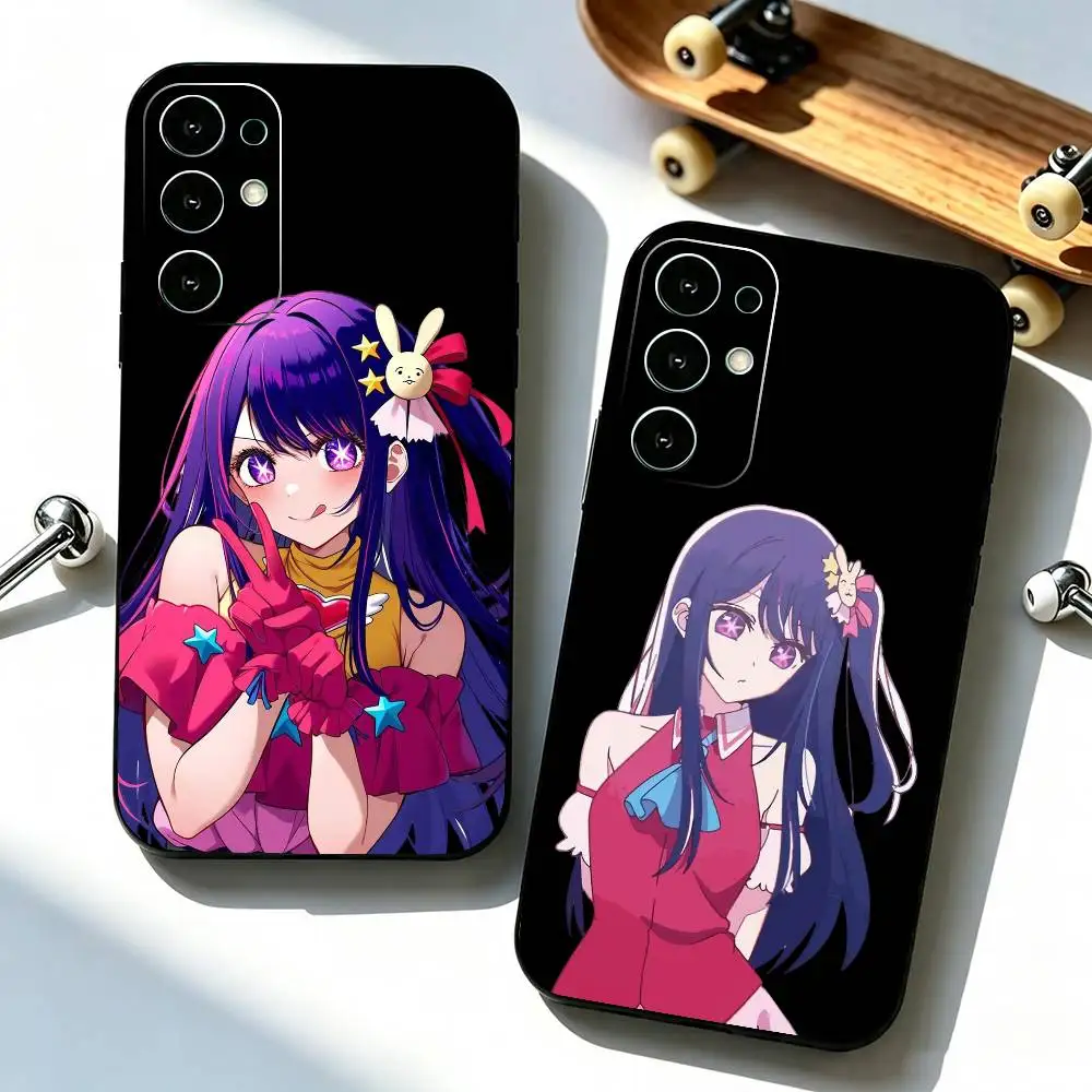 Anime role A-Ai h-Hoshino  Phone Case For Samsung S25,S24,S21,S22,S23,S30,Ultra,S20,Plus,Fe,Lite,Note,10,Black Cover