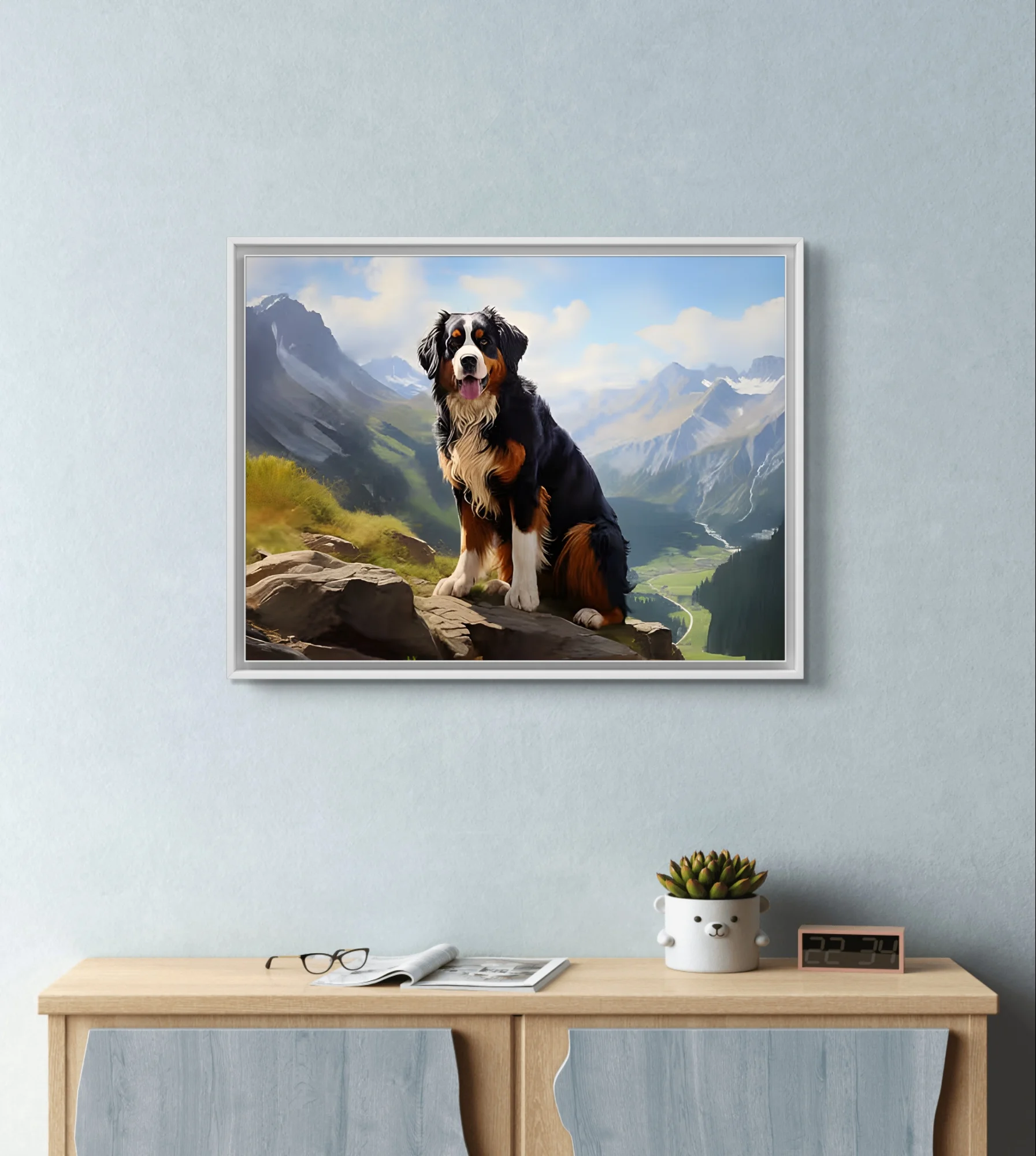 Bernese Mountain Dog Diy Diamond Painting Cute Pet Dog Portrait Diamond Embroidery Cross Stitch Interesting Hand Home Wall Decor