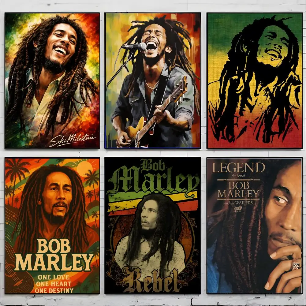reggae legend B-Bob Marley Poster Premium Decor Art & Gift for Household Lounge Home Ornaments