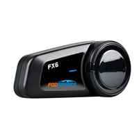 Fodsports FX6 Intercom for Motorcycle Helemt Bluetooth Headsets,6 Riders Intercom,FM Radio,Micro 5P Interface