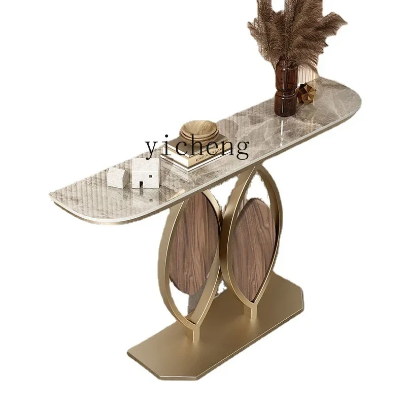 YY Stone Plate Creative Console Minimalist Style Entrance Cabinet against the Wall Entrance Rack