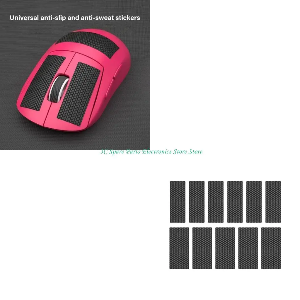 SZ Friendly Sweat Resistant Sticker Keyboards Mouse Controller Skin NonSlip Surfaces 11pc Universal