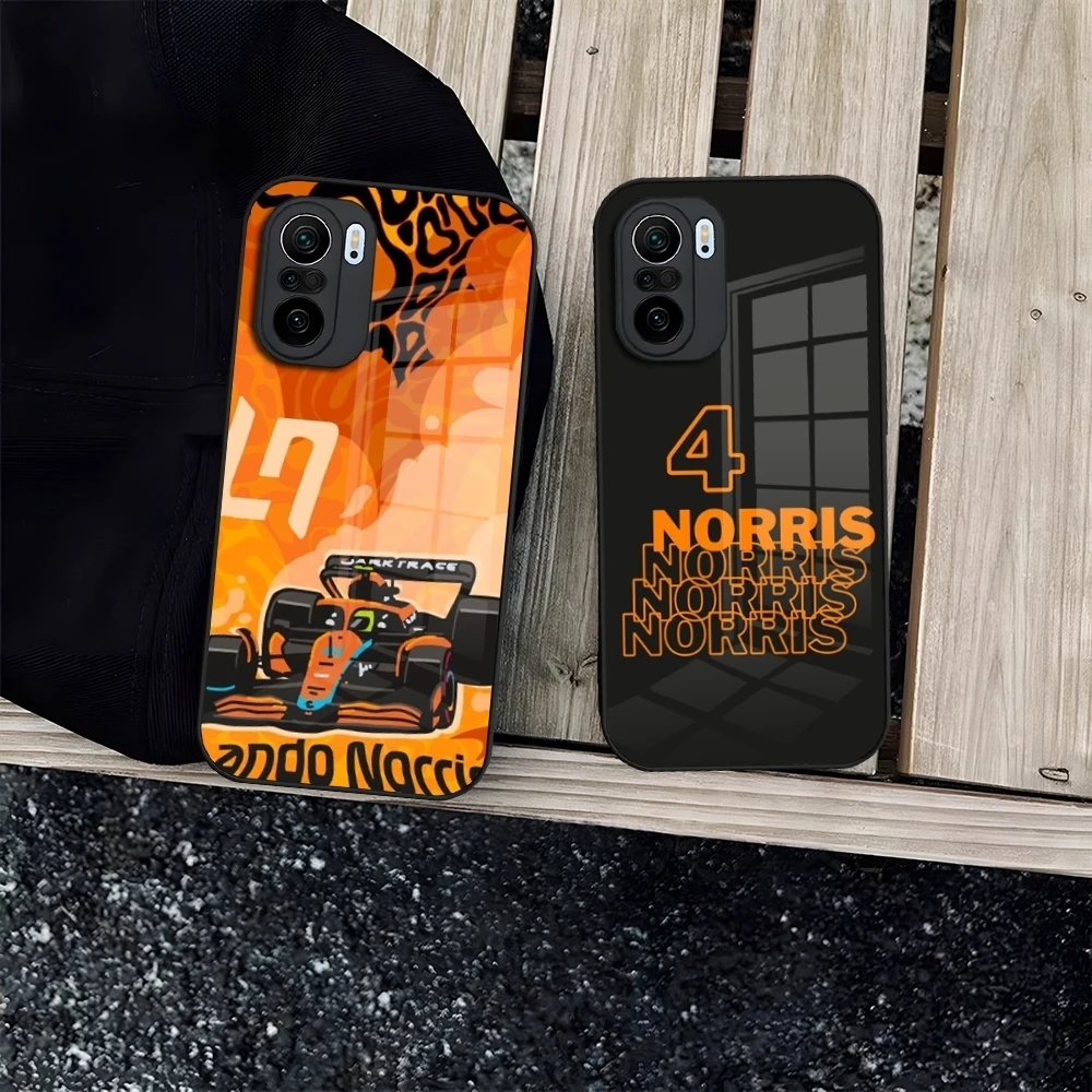 F1 Formula 1 Lando Norris Phone Case for Redmi 12c 13c 12 13 Note 13 Pro Plus 11 12 Pro 10 11s 12s Tempered Glass Cover