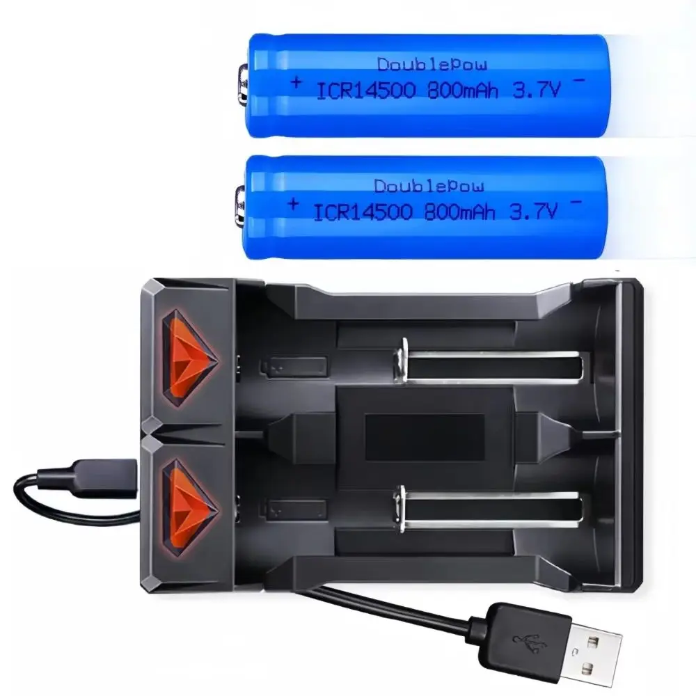 2 sztuk/partia 3.7V 14500 bateria 800mAh AA akumulator litowo-jonowy nadaje się do baterii elektrycznej szczoteczki do zębów