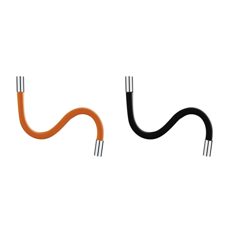 

A98E-Flexible Silicone Tube Kitchen Faucet Accessories Universal Interface 360 Degree Water Tap Extension Hose