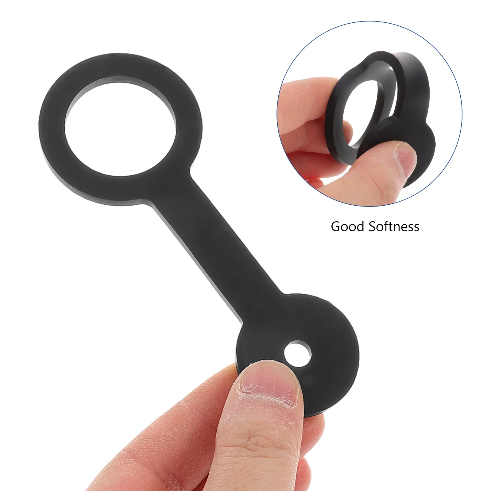 

3Pcs Rv Shower Door Latch Strap Flexible Silicone Travel Replacement Secure for Motorhome Trailer Bathroom Doors