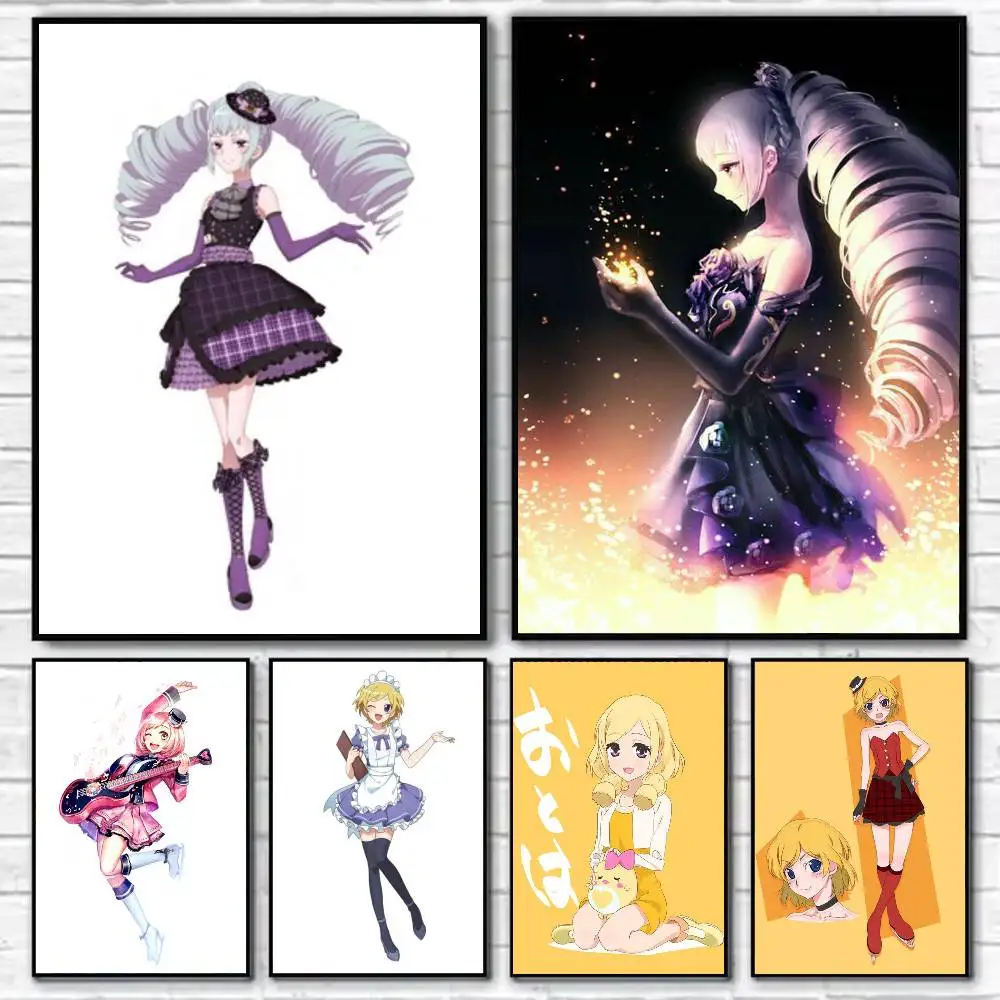 

Pretty Rhythm Poster Self-adhesive Art Waterproof Paper Sticker Coffee House Bar Room Wall Decor