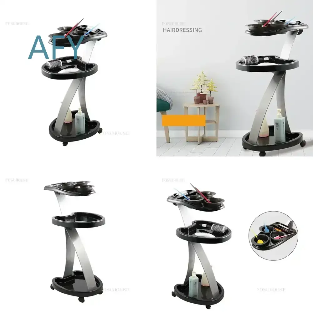 Hair Stylist Club Salon Trolley for Portable Hair Salon Hairdressing Tool Cart Household Furniture Multi-functional Storage