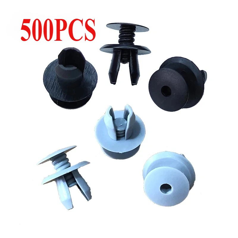 

500PCS Car Door Roof Side Trim Panel Headliner Carpet Lining Fastener Clip Rivet 9mm For VW Caddy T4 T5 Transporter Eurovan