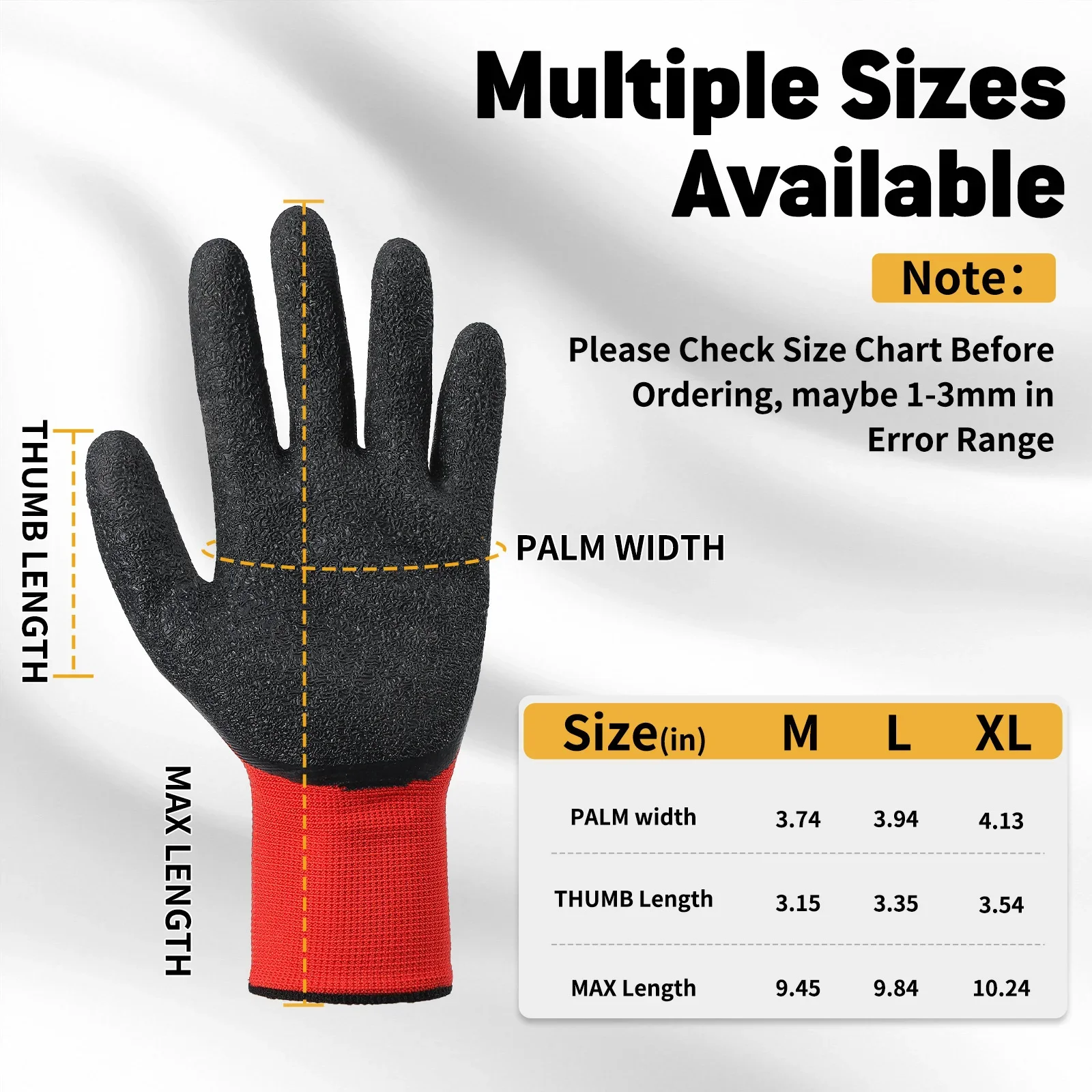 30 Pairs Professional Latex Grip Safety Working Glove Breathable Polyester Nylon Gloves for Construction and Women or Man