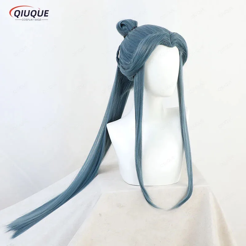 

2025 yiyi New Styled Tian Guan Ci Fu Ling Wen Hair Cosplay Men Braided Long Straight Lingwen + Wig Cap