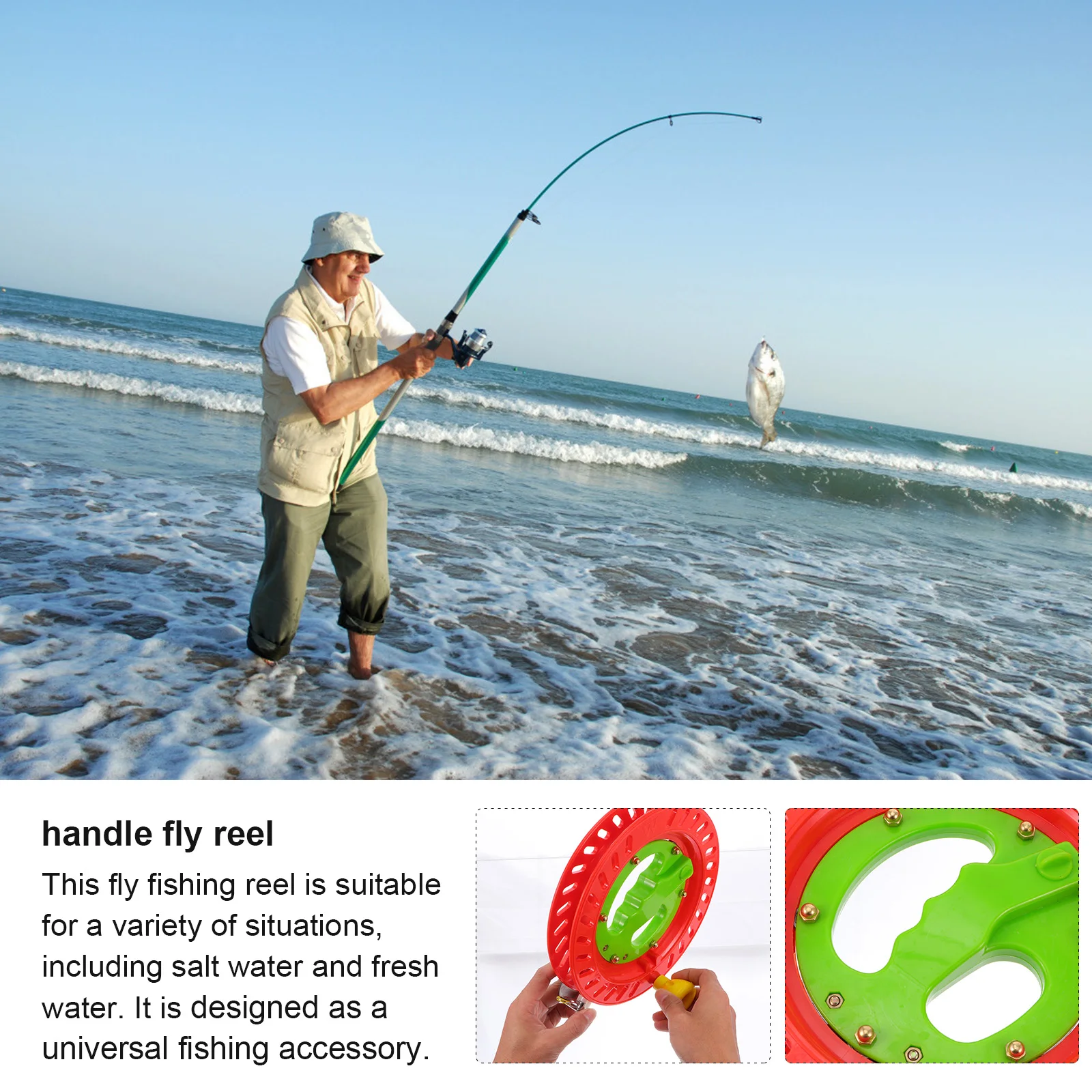

Hold The Wheel Coil Tackle Fishing Reel Winding Accessories Line Winder Board Spool Fly Reels Marine