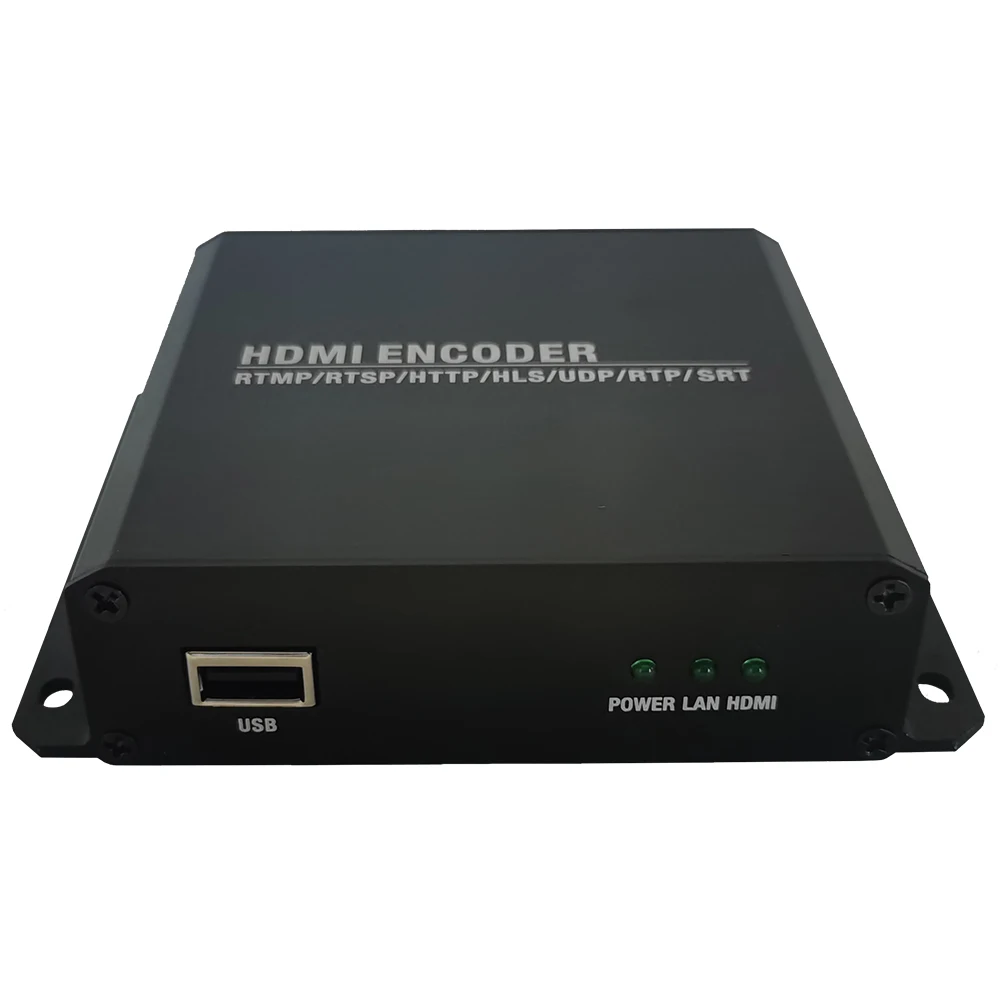 스트리밍 미디어용 울트라 HDMI 인코더, HDMI + USB to IP 카메라 입력, IP 출력 (RTMP/UDP/HTTP/RTSP), H265/H264 4k 인코더