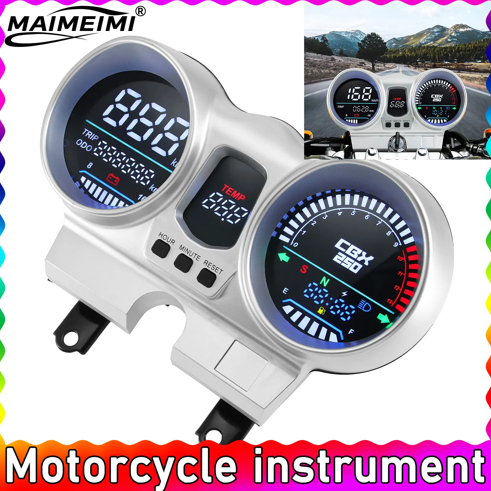 

ЖК-спидометр, тахометр, приборная панель, тахометр для Honda CBX250 CBF250 Twister 2001-2008