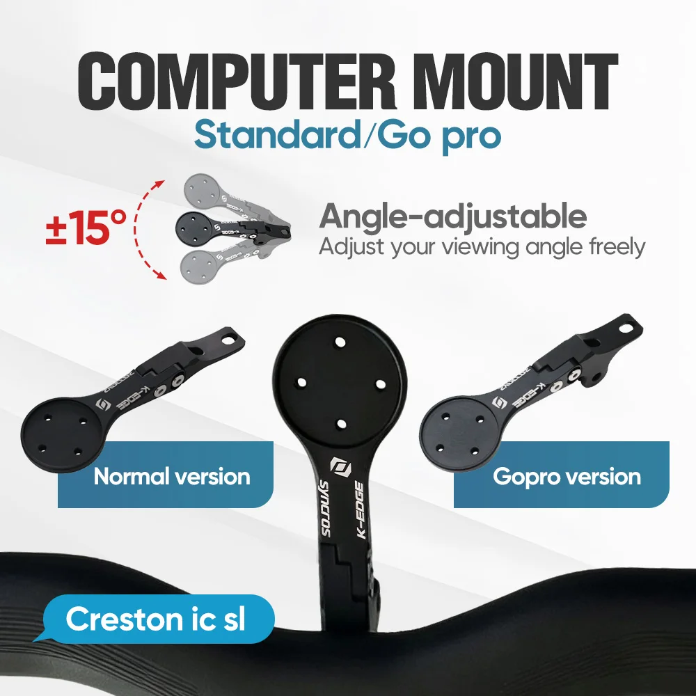 Computerhalterung aus Aluminiumlegierung für Syncros Fraser oder Creston IC Cockpits GoPro/Garmin/Bryton/Wahoo Mount – Detail 3