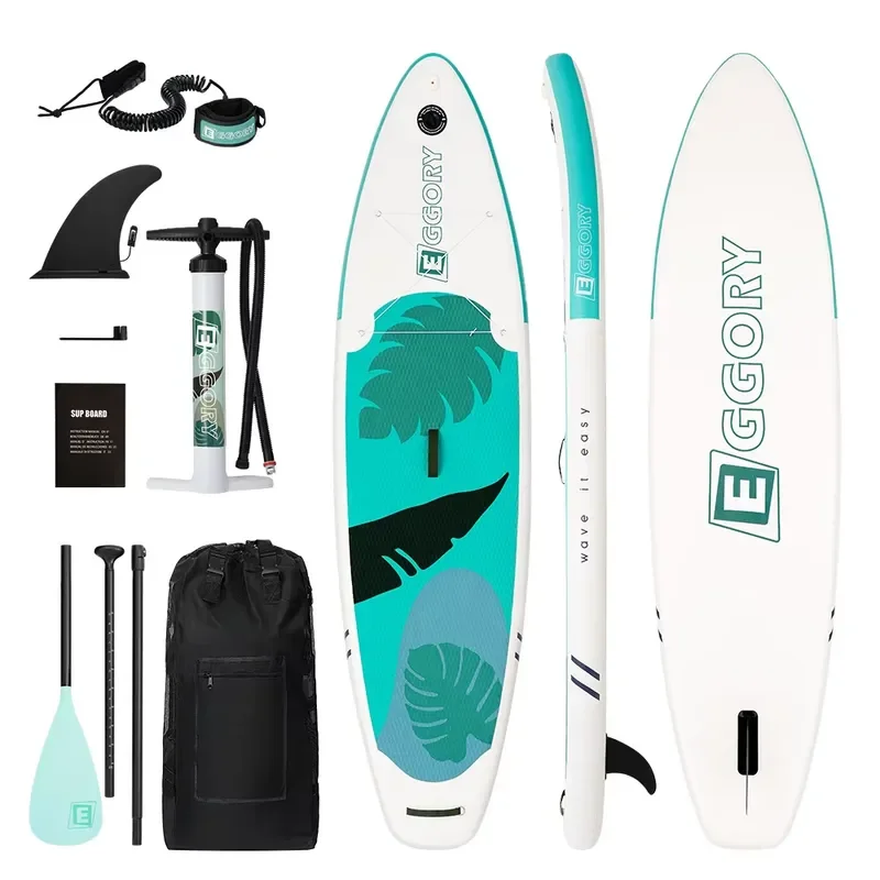 Inflatable Stand Up Paddle Board for BLUE BAY SUP Greens Leaves 2026 10.6ft x 33in x 6in Drop-Stitch Construction Dual