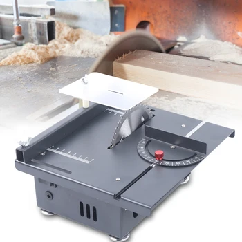Mini lâmina circular de serra de mesa 7200RPM para serra de bancada de corte de madeira DIY 100W