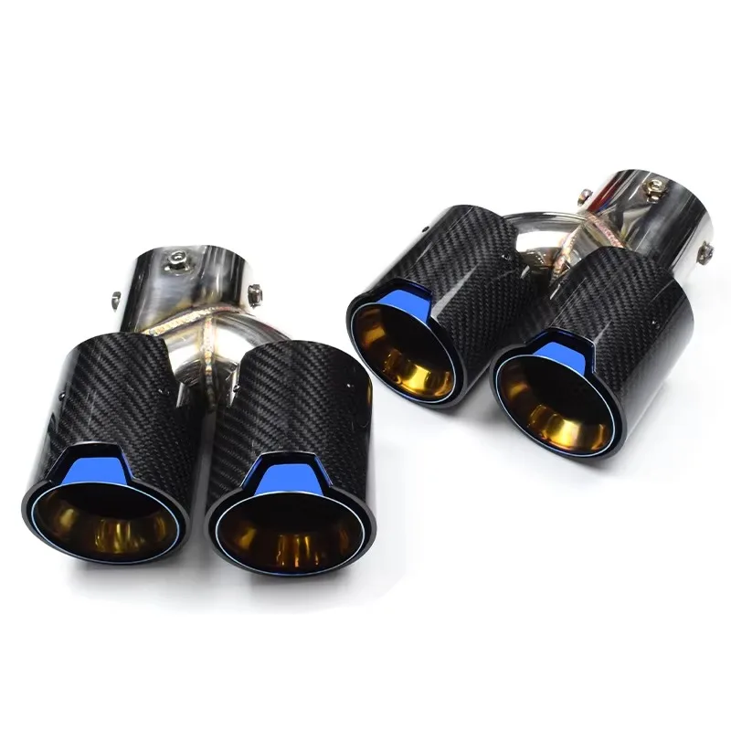 Pour BMW G20/G21/G22/G42 tuyau d'échappement de silencieux en Fiber de carbone mise à niveau M240i M340i M440i tuyau d'échappement avec quatre buses à pointe en Fiber de carbone