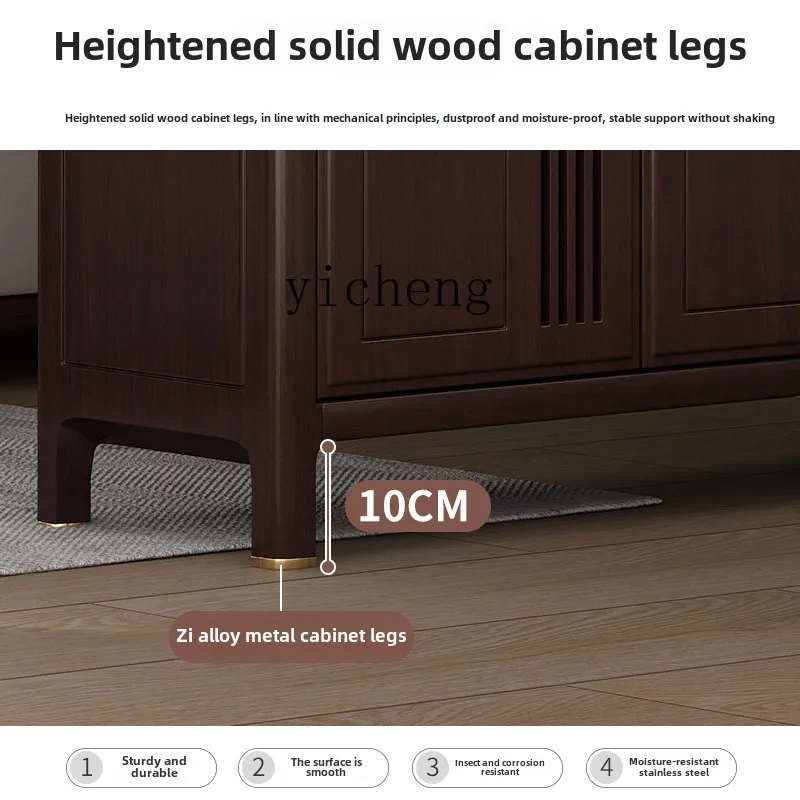 

XL1 New Chinese-style entrance cabinet Screen partition Living room Solid wood entry entrance cabinet Shoe cabinet