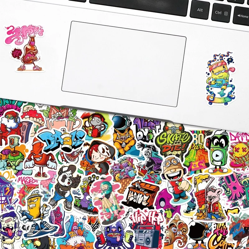 10/25/50pcs Street Graffiti Art Stickers for Skateboard Skate Car Motorcycle Luggage Water Bottle Notebook Laptop Phone Computer