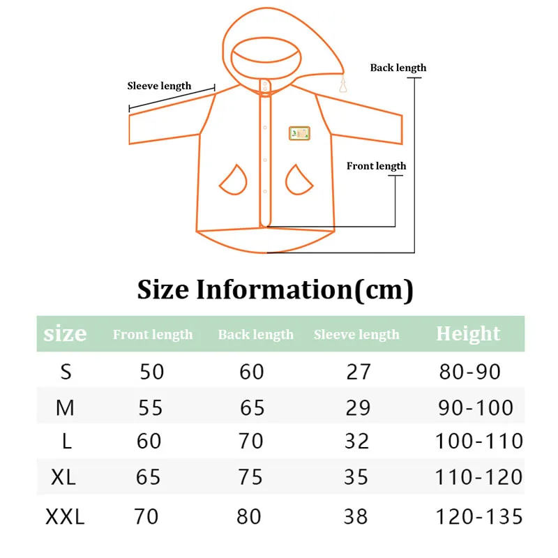 Impermeabile per bambini Cartoon Cute Rainwear articoli per la casa Poncho impermeabile per bambini tuta antipioggia trasparente EVA