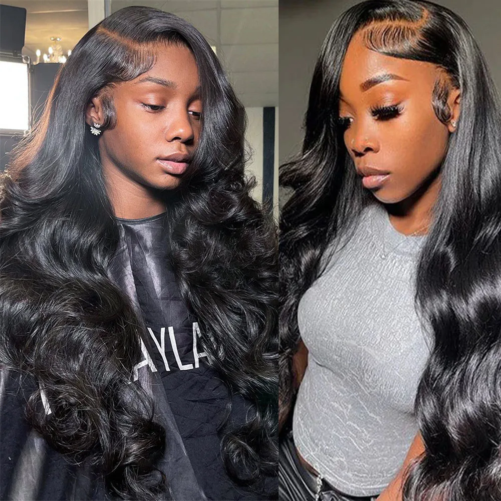 

Парик из натуральных бразильских волос с волнистой текстурой, плотность 200%, 13x4, 13x6, с HD-кружевной передней частью, предварительно выщипанный, 30-40 дюймов, для женщин