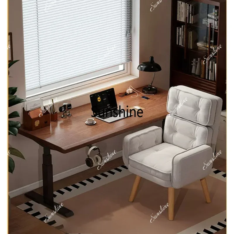 Single comfortable sedentary lazy sofa chair bedroom reclining back lunch chairTJ