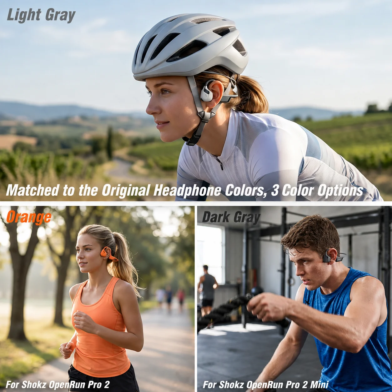Silicone Protective Case for Shokz OpenRun Pro 2/Pro 2 Mini Sports Headphones Soft Shell Cover Wind-Noise Reducing Dustproof