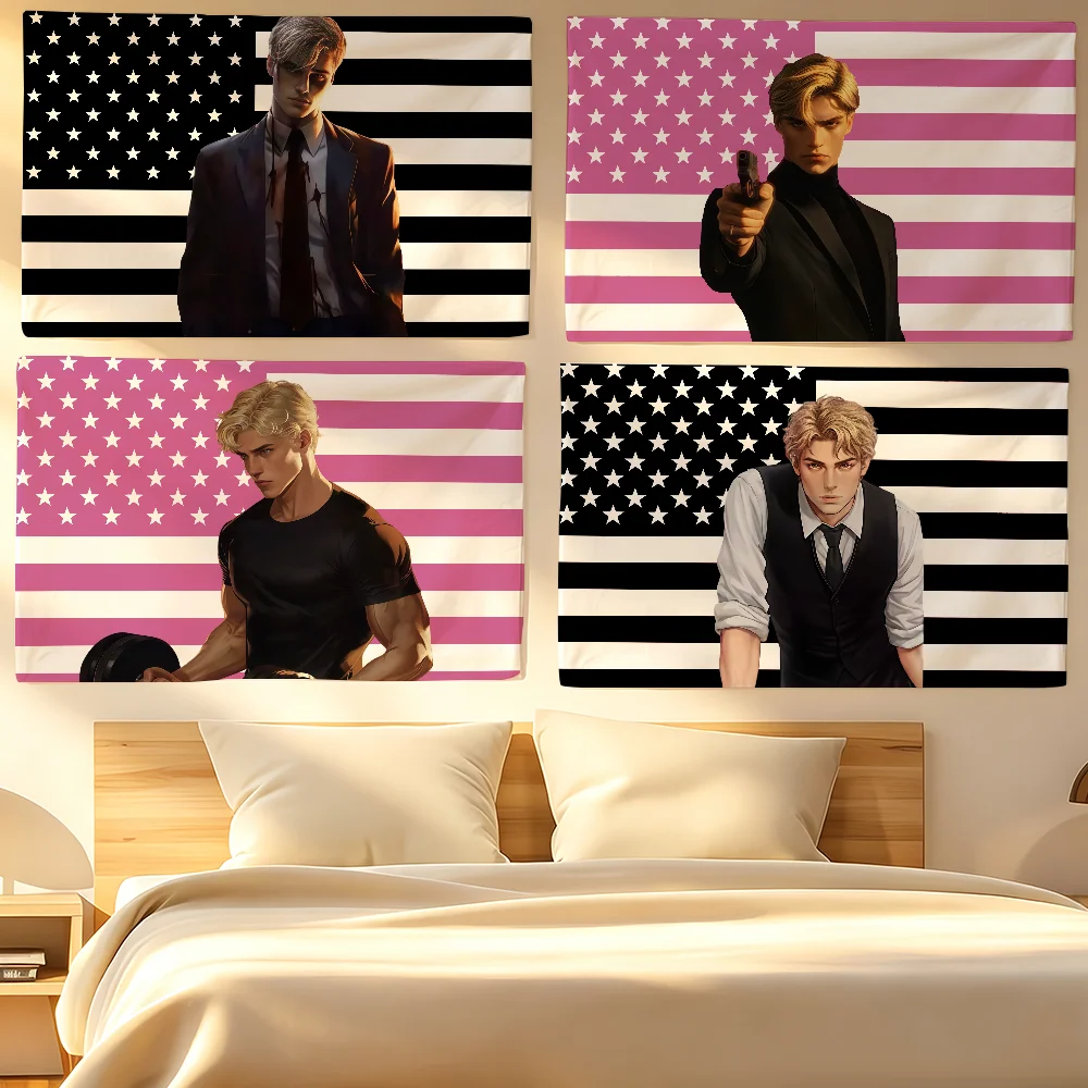 Anime A-Aaron W-Warner Flag Banner Tapestries For Classroom Dormitory Camping Picnic Party Cheering Home Indoor Outdoor Decor