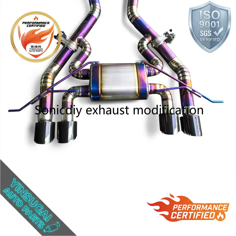 Premium Titanium Alloy Sports Electronic Valve Exhaust Mid-Section System for BMW M2/M2C G87 3.0T 2019-2023 Racing Sound Upgrade