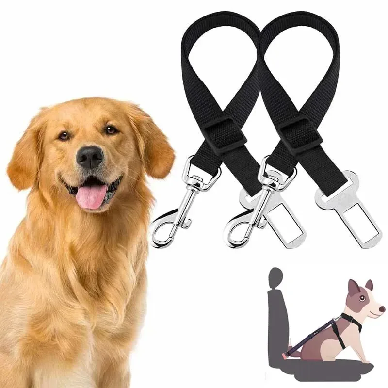 Nylon Dog Car Seat Belt Pet Safety Harness Lead Tether Strap