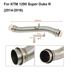 For KTM 1290 Super Duke R 2014 2015 2016 Escape Pipe Motorcycle Exhaust Muffler 1290 duke exhaust muffler