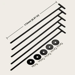 Neumáticos de plástico para coche teledirigido, soporte de ruedas de 5 piezas, accesorio de modelo de Hobby, recoge tus neumáticos cómodamente, 1/8 y 1/10