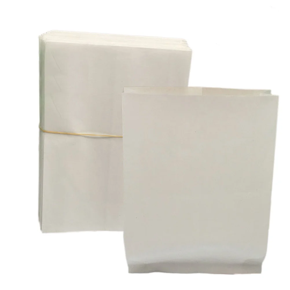 100pcsGreaseproof Envelopes /set Oil Proof Take-out Grease Proof Disposable Kraft Paper Bag for Bread Baking Food Fried Chicken