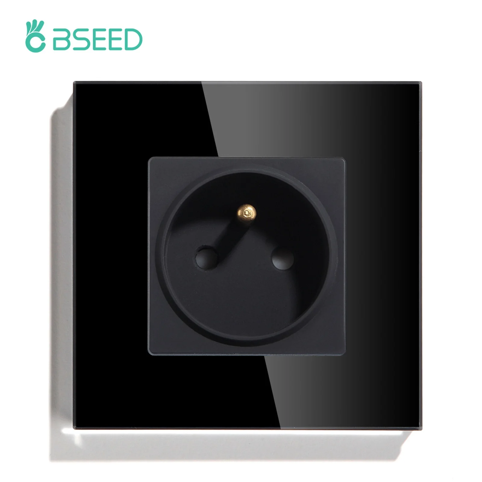 Bseed France Standaard Stopcontact Usb Type-C Oplaadpoort Glaspaneel 20W Snel Opladen Franse Socket 110-250V