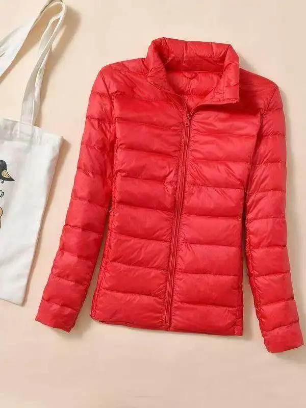 

Ultra-Light down Cotton Jaet Women's Slim Fit Long Sle Spring Season Faion Trendy Hoodl Stand Collar Youth