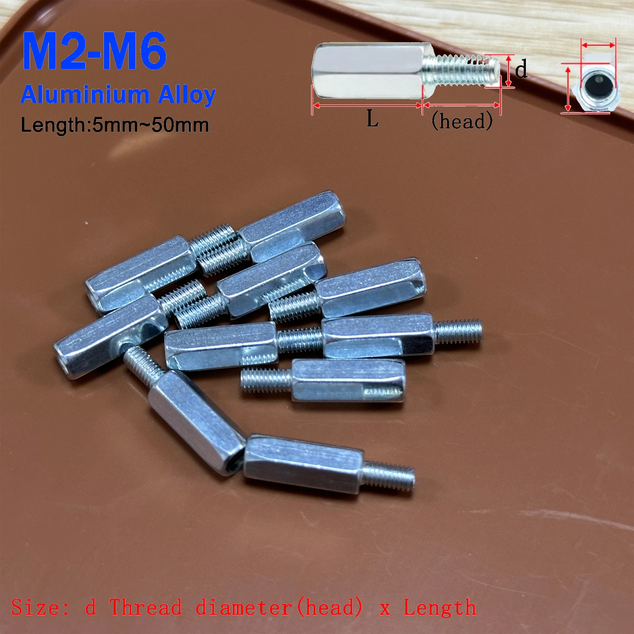 Aluminium M2 M2.5 M3 M4 M5 M6 Standoff PCB Support Male Female Hex Board Spacing Screw Column Pillars Spacers Bolt
