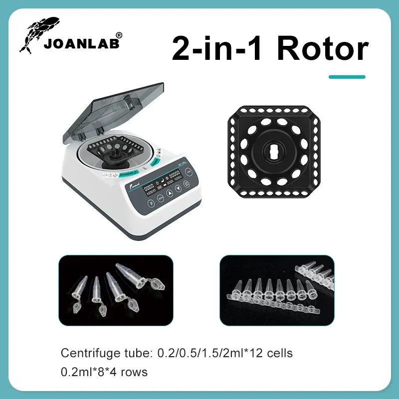 PCR Centrifuge Machine Laboratory Digital High Speed Plasma Centrifuge 12000RPM 0.2/0.5/1.5/2ml Centrifuge Tube MC-12Pro