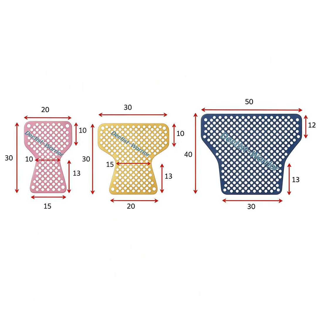 Ultra‑thin Flexible Mesh Colorful Titanium Large Plate Dental GBR Barrier Membrane for Implant Guided Bone Regeneration Too
