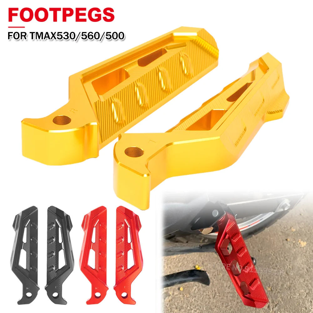 

For Yamaha TMAX 560 500 530 TMAX500 TMAX530 TMAX560 Tech TMAX Rear Passenger Footrest Motorcycle Footpegs Foot Pedals Accessory