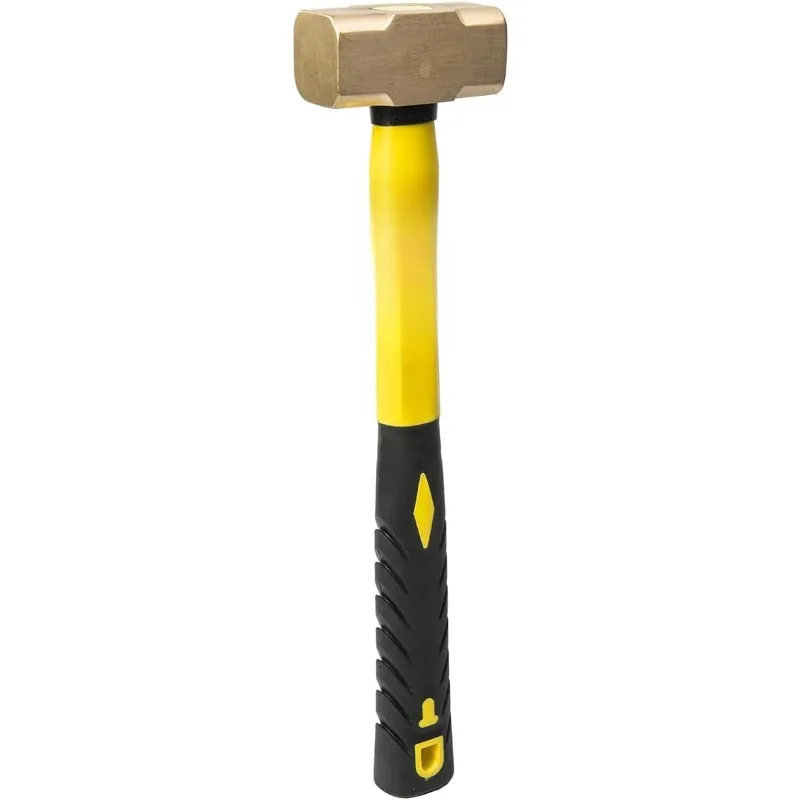 2LBS Sledge Hammer Brass Head Fiber Glass with Comfortable Handle 2-Pounds | 18 PER CASE