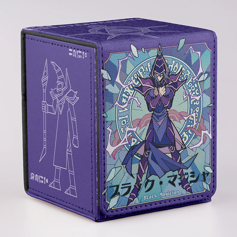 Yugioh Dark Magician Deck Box Yu-Gi-Oh! TCG OCG PTCG Trading Cards Pu Leather Storage Box 100+